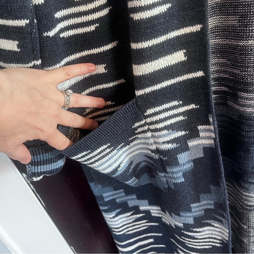 Pendleton Blue and Orange Patterned Cardigan - Picture 10 of 15